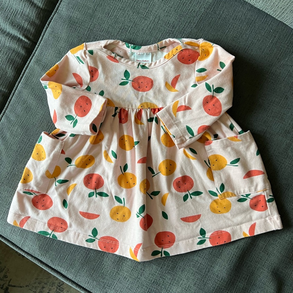 Infant Girls Hanna Andersson Dress, size 12-18 mo, 75 cm